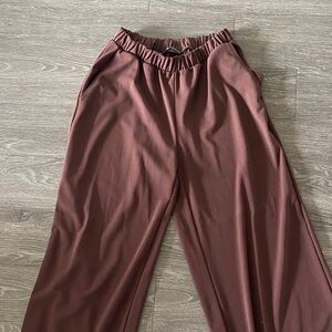Zara Brown Wide-Leg Pants